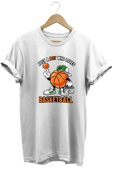 onsrawear Basketball Printed Unisex 100% Cotton Basic T-Shirt