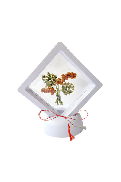 Abundo Martisor Brooch Bouquet of Flowers Copper