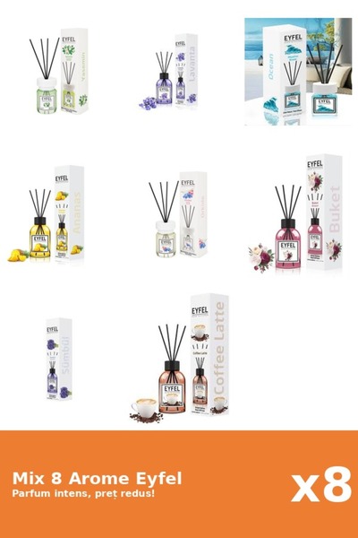 Eyfel Set 8 Mix Variat: 8 arome