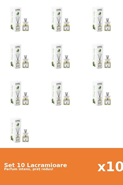 Eyfel Set 10 Odorizant Lacramioare, 120 ml