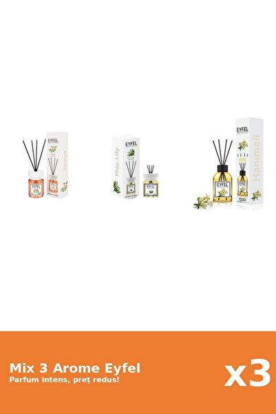 Eyfel Set 3 Mix Eyfel: 1x Acacia, 1x Lacramioare, 1x Mana Maicii Domnului