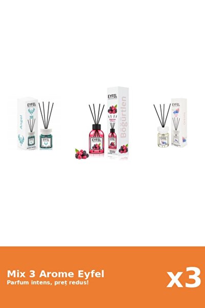 Eyfel Set 3 Mix Eyfel: 1x Angel, 1x Fructe De Padure, 1x Orhidee