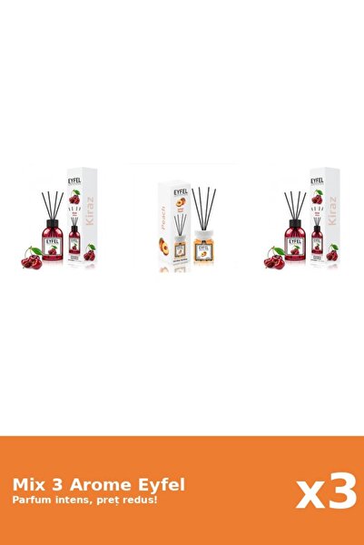 Eyfel Set 3 Mix Eyfel: 2x Cirese, 1x Piersica