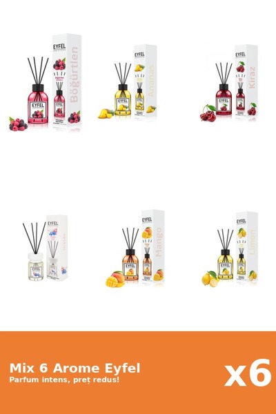 Eyfel Set 6 Mix Eyfel: 1x Ananas, 1x Cirese, 1x Fructe De Padure, 1x Lamaie, ...