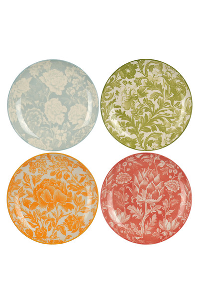 Lucky Art Aurea 4-Piece Ceramic Plate Set 27cm