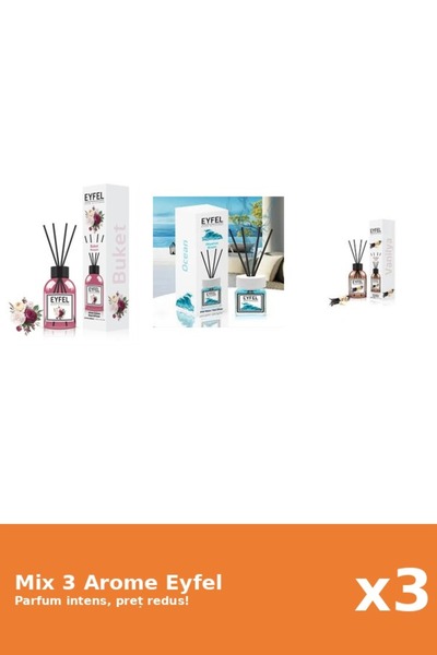 Eyfel Set 3 Mix Eyfel: 1x Bouquet, 1x Ocean, 1x Vanilie