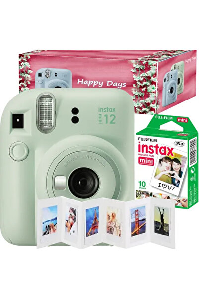 Fujifilm Instax Mini 12 Instant Camera Μέντα Πράσινο - Πλήρες Πακέτο με Φιλμ,...