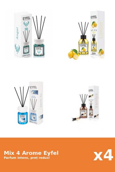 Eyfel Set 4 Mix Eyfel: 1x Angel, 1x Cool Water, 1x Lamaie, 1x Vanilie