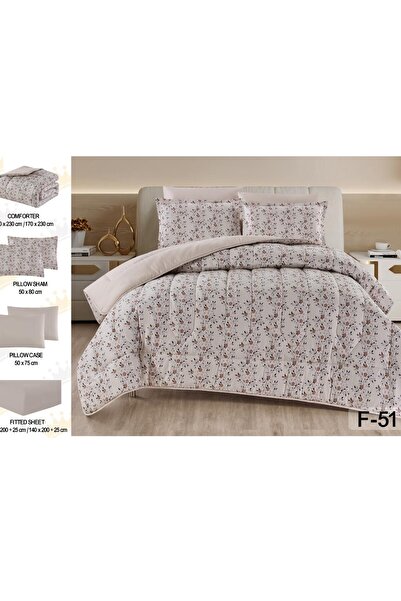 alzawia لحاف نفرين 6 قطع منفوخ ميكروفايبر مشجر وجهين