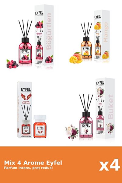 Eyfel Set 4 Mix Eyfel: 1x Bouquet, 1x Fructe De Padure, 1x Mango, 1x Red Dragon