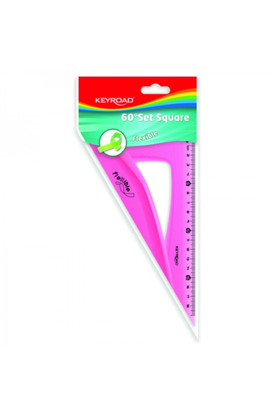 KEYROAD pătrat, 18 cm, 30 de grade, 60 de grade, plastic flexibil, diverse cu...