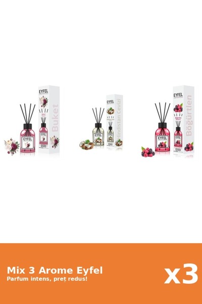 Eyfel Set 3 Mix Eyfel: 1x Bouquet, 1x Fructe De Padure, 1x Nuca De Cocos