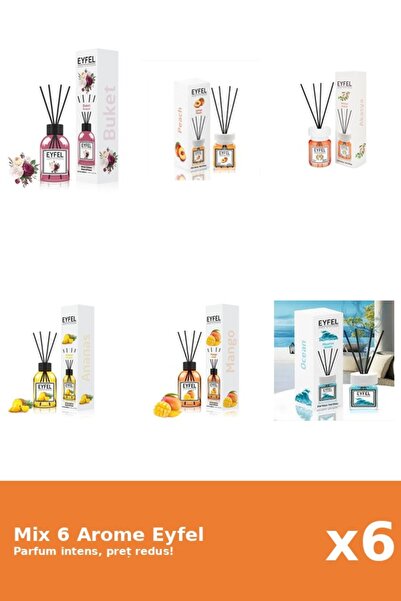 Eyfel Set 6 Mix Eyfel: 1x Acacia, 1x Ananas, 1x Bouquet, 1x Mango, 1x Ocean, ...