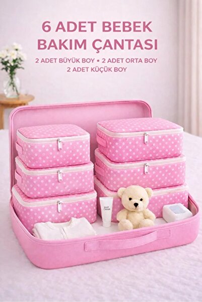 Serstil 6 Parça Doğum/Hastane Çıkış Çantası – Bebek Bakım Hurç ve Çanta Seti ...
