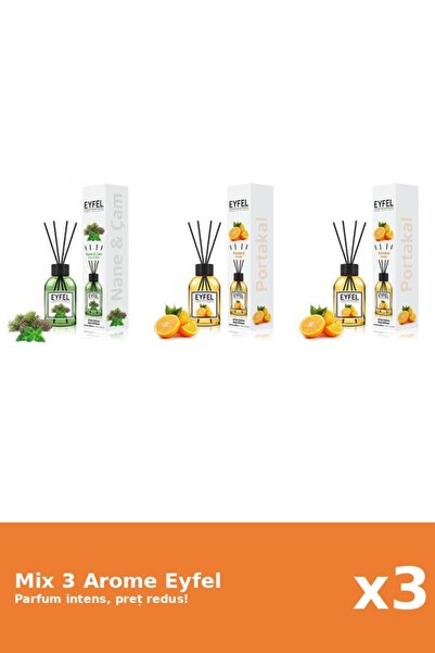 Eyfel Set 3 Mix Eyfel: 1x Pin Si Menta, 2x Portocala