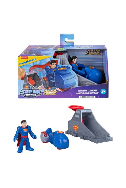 Imaginext DC Super Friends Aksiyon Figürü ve Fırlatma Seti JJY34 - Superman L...