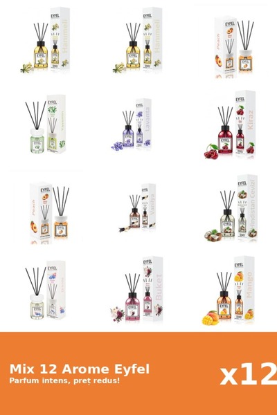 Eyfel Set 12 Mix Variat: 10 arome
