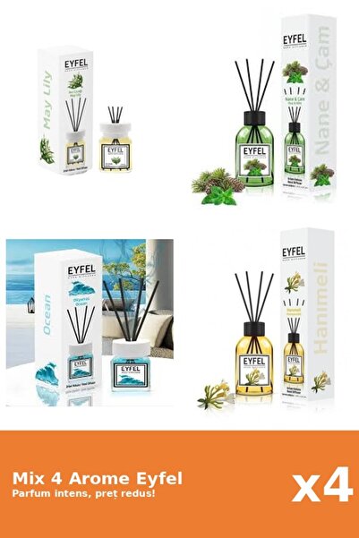 Eyfel Set 4 Mix Eyfel: 1x Lacramioare, 1x Mana Maicii Domnului, 1x Ocean, 1x ...