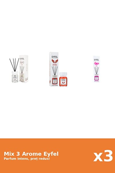 Eyfel Set 3 Mix Eyfel: 1x Bubble Gum, 1x Bumbac, 1x Red Dragon