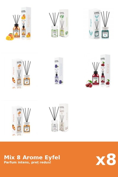 Eyfel Set 8 Mix Eyfel: 1x Angel, 1x Bumbac, 1x Cirese, 1x Iasomie, 1x Mango, ...