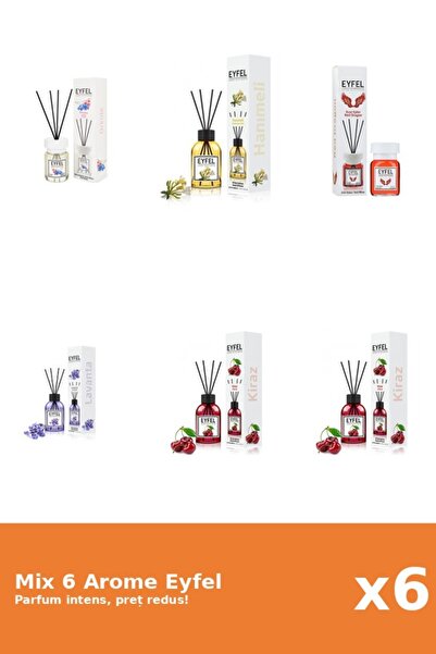 Eyfel Set 6 Mix Eyfel: 2x Cirese, 1x Lavanda, 1x Mana Maicii Domnului, 1x Orh...