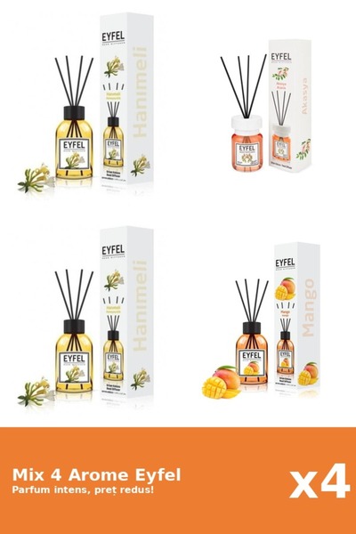 Eyfel Set 4 Mix Eyfel: 1x Acacia, 2x Mana Maicii Domnului, 1x Mango