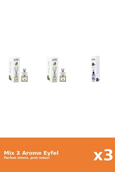 Eyfel Set 3 Mix Eyfel: 2x Lacramioare, 1x Zambile