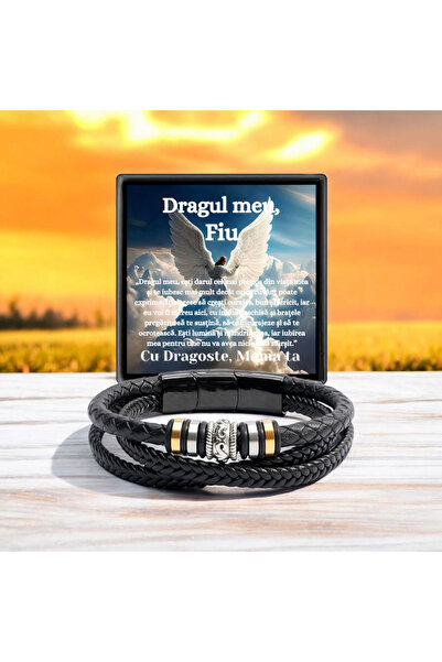 OEM Son Gift - leather bracelet with a message of Love