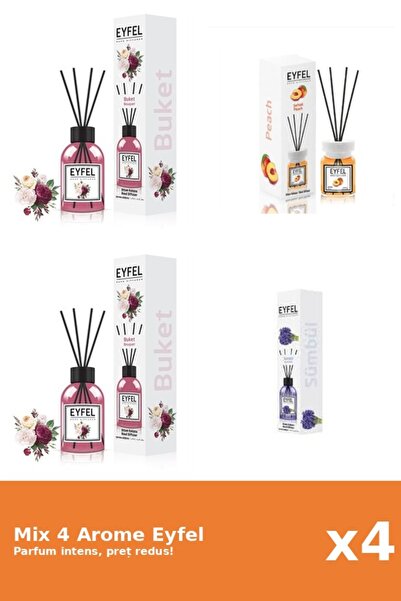 Eyfel Set 4 Mix Eyfel: 2x Bouquet, 1x Piersica, 1x Zambile