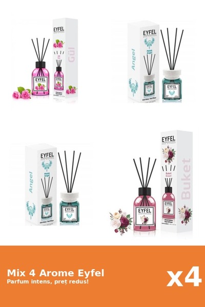 Eyfel Set 4 Mix Eyfel: 2x Angel, 1x Bouquet, 1x Trandafir