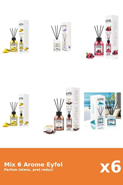 Eyfel Set 6 Mix Eyfel: 2x Ananas, 1x Cafea, 1x Fructe De Padure, 1x Ocean, 1x...