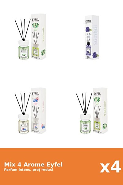 Eyfel Set 4 Mix Eyfel: 2x Iasomie, 1x Orhidee, 1x Zambile