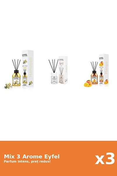 Eyfel Set 3 Mix Eyfel: 1x Bumbac, 1x Mana Maicii Domnului, 1x Mango