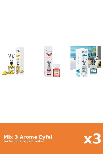 Eyfel Set 3 Mix Eyfel: 1x Ananas, 1x Ocean, 1x Red Dragon