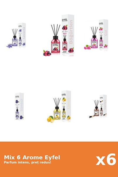 Eyfel Set 6 Mix Eyfel: 1x Fructe De Padure, 1x Lamaie, 1x Lavanda, 1x Trandaf...