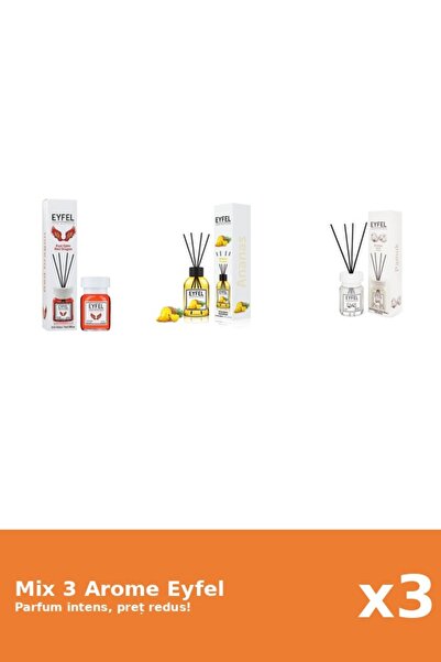Eyfel Set 3 Mix Eyfel: 1x Ananas, 1x Bumbac, 1x Red Dragon