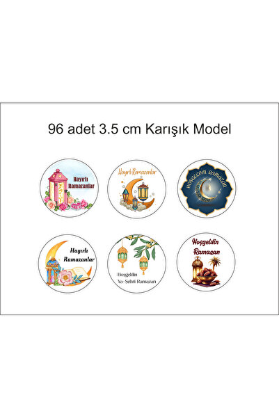 Sinek Kupası Tasarım Autocolant de bun venit Ramadan 96 bucăți