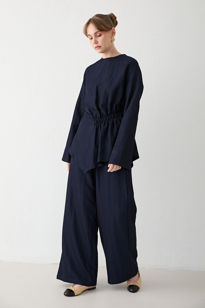 Melike Tatar Costum cu pantaloni cu șnur 78-616