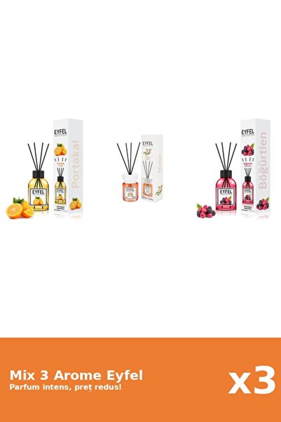 Eyfel Set 3 Mix Eyfel: 1x Acacia, 1x Fructe De Padure, 1x Portocala