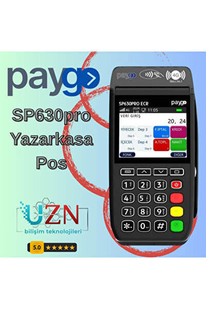 paygo SP630 Pro Yeni Nesil Yazar Kasa POS - Temassız ve 4G Destekli