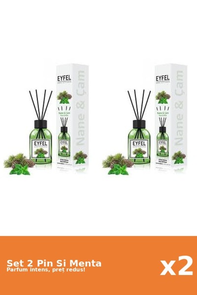 Eyfel Set 2 Odorizant Pin Si Menta, 120 ml