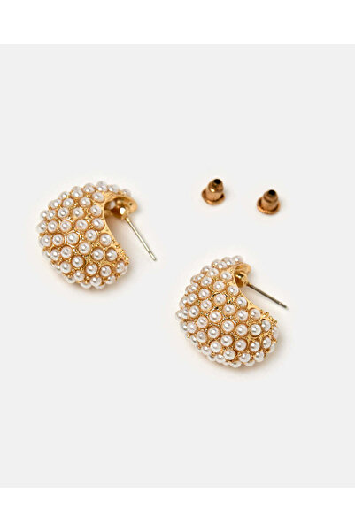 REDTAG Women Gold Embellished Earrings