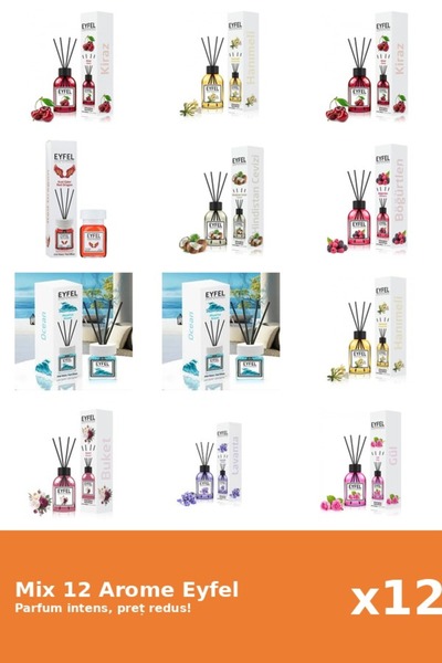 Eyfel Set 12 Mix Variat: 9 arome