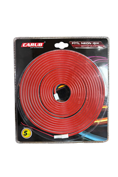 Carub 5 Metre Neon Led Kırmızı 12v (Kesilebilir) BR 432 75 91