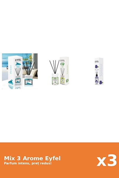 Eyfel Set 3 Mix Eyfel: 1x Iasomie, 1x Ocean, 1x Zambile