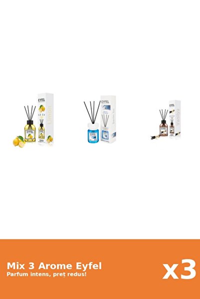 Eyfel Set 3 Mix Eyfel: 1x Cool Water, 1x Lamaie, 1x Vanilie