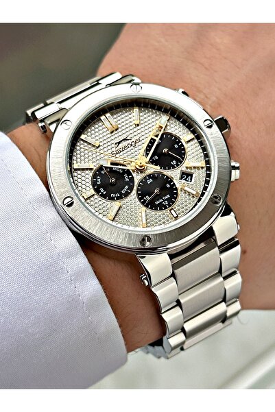 Slazenger Functional 10 Atm Water Resistance Steel Case Men's Wristwatch 2519Mr