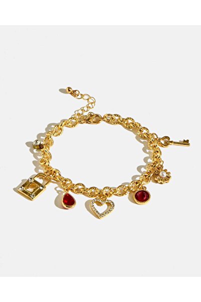 REDTAG سوار نسائي مزين بالذهب