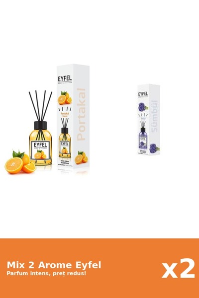 Eyfel Set 2 Mix Eyfel: 1x Portocala, 1x Zambile