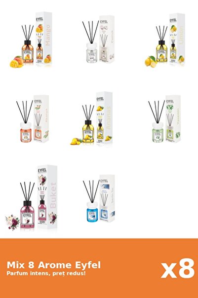 Eyfel Set 8 Mix Variat: 8 arome